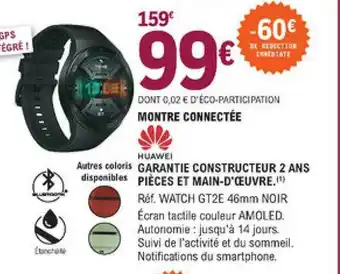 E.Leclerc Montre Connectée Huawei offre