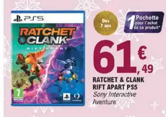 E.Leclerc Ratchet & Clank Rift Apart Ps5 offre