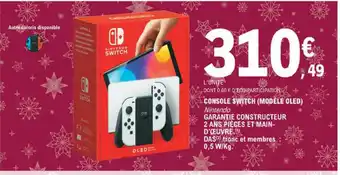 E.Leclerc Console Switch (modèle Oled) offre