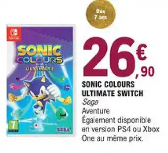 Sonic Colours Ultimate Switch
