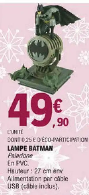 E.Leclerc Lampe Batman offre
