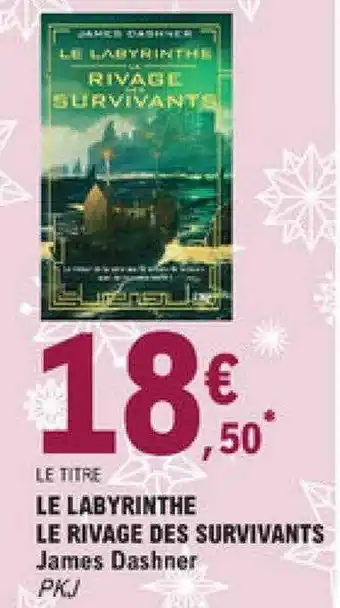 E.Leclerc Le Labyrinthe Le Rivage Des Survivants offre