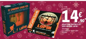 E.Leclerc Coffrets Et Jeux Arsène Lupin offre