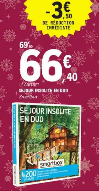 E.Leclerc Séjour Insolite En Duo Smartbox offre