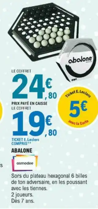 E.Leclerc Abalone Asmodee offre