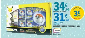 E.Leclerc Coffret Pikachu V-union 25 Ans Asmodee offre