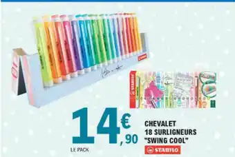 E.Leclerc Chevalet 18 Surligneurs offre