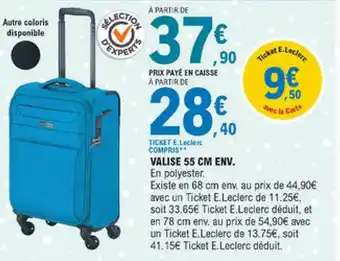 E.Leclerc Valise 55 Cm Env. offre