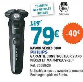 E.Leclerc Rasoir Séries 5000 Philips offre