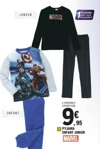E.Leclerc Pyjama Enfant Junior Marvel offre