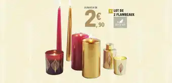 E.Leclerc Lot De 2 Flambeaux offre