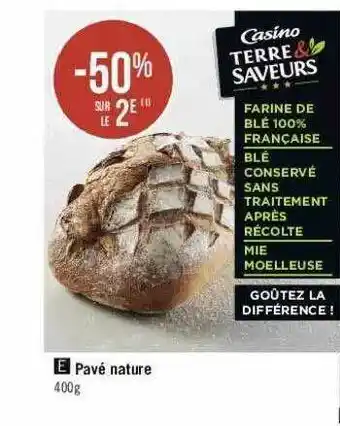 Géant Casino Pavé Nature offre