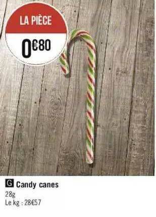 Géant Casino Candy Canes offre