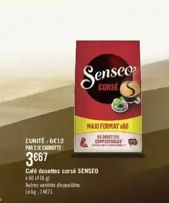 Café Dosettes Corsé Senseo