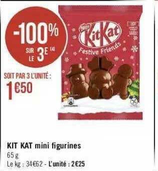 Géant Casino Kit Kat Mini Figurines offre