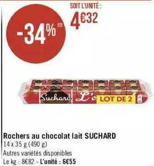 Rochers Au Chocolat Lait Suchard