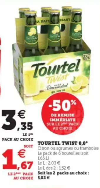 Super U Tourtel Twist 0.0 offre