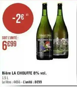 Géant Casino Bière La Chouffe 8% Vol. offre