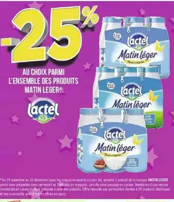 Géant Casino Produits Matin Leger Lactel offre