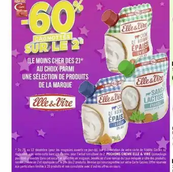 Géant Casino Produits De La Marque Elle & Vire offre