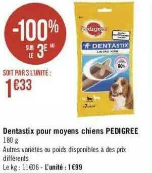 Dentastix Pour Moyens Chiens Pedigree