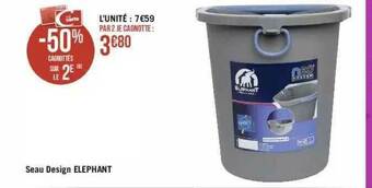 Géant Casino Seau Design éléphant offre
