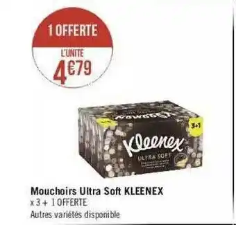 Géant Casino Mouchoirs Ultra Soft Kleenex offre