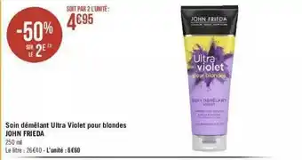 Géant Casino Soin Démêlant Ultra Violet Pour Blondes John Frieda offre
