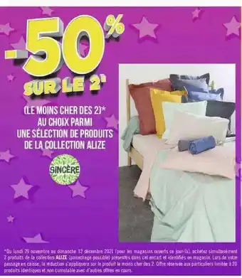 Géant Casino Collection Alizé Sincère offre