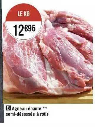 Géant Casino Agneau épaule Semi-désossée à Rôtir offre