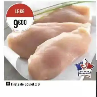 Filets De Poulet X6