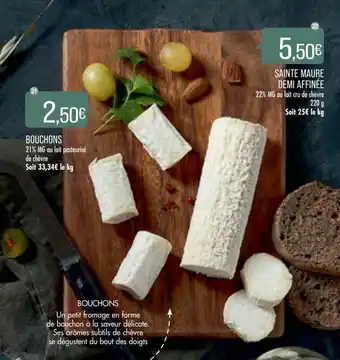 Match Bouchons, Sainte Maure Demi Affinée offre