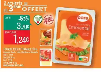Match Tranchettes De Fromage Cora offre