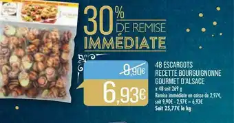 Match 48 Escargots Recette Bourguignonne Gourmet D'alsace offre