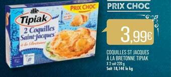 Match Coquilles St Jacques à La Bretonne Tipiak offre