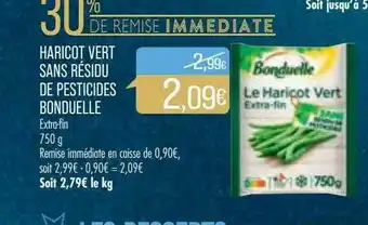 Match Haricot Vert Sans Résidu De Pesticides Bonduelle offre