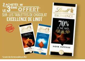 Match Tablettes De Chocolat Excellence De Lindt offre