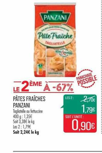 Match Pâtes Fraîches Panzani offre