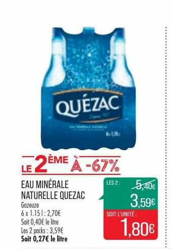 Eau Minérale Naturelle Quézac
