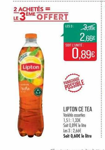 Match Lipton Ice Tea offre