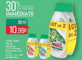 Match Lessive Liquide Ariel offre
