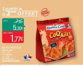 Match Coq'ailes Maître Coq offre