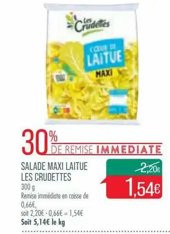 Match Salade Maxi Laitue Les Credettes offre