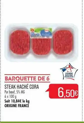Match Steak Haché Cora offre
