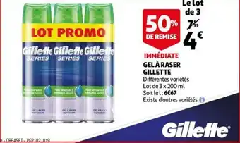 Auchan Gel à baser Gillette offre