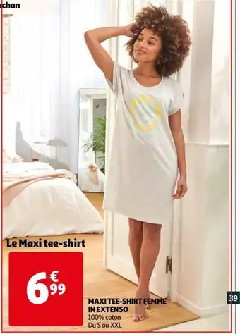Auchan Maxi Tee-Shirt Femme in Extenso offre