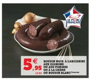 Boudin Noir A L'Ancienne Aux Oignons Ou A La Créme Ou Boudin Blanc