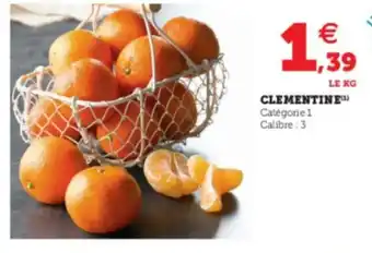 Super U Clementine offre