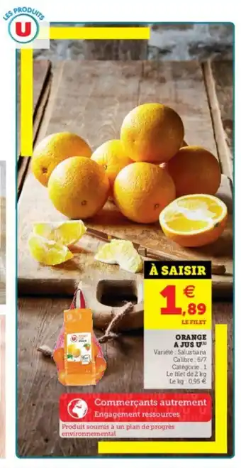 Super U Orange Jus offre