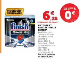 Super U Nettoyant Lave-Vaisselle Finish* offre
